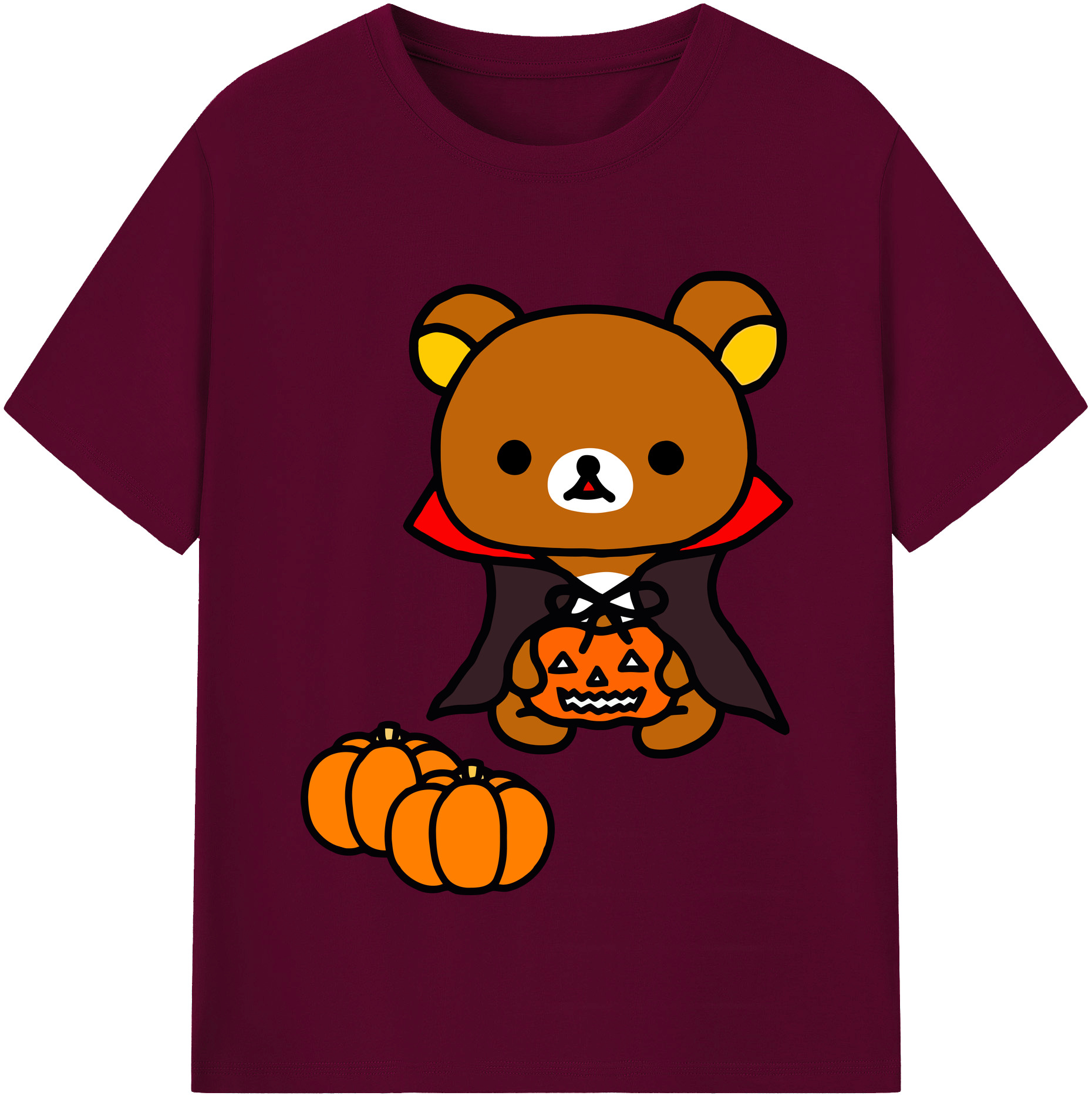 （画像用） リラックマ リラックマ キイロイトリ Rilakkuma Korilakkuma Kiiroitori レディースカジュアルプリントTシャツ（綿100％）